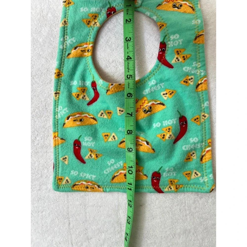 Handmade Flannel Baby Bibs Multicolor Food Plaid Snap Closure 3 Pack OS